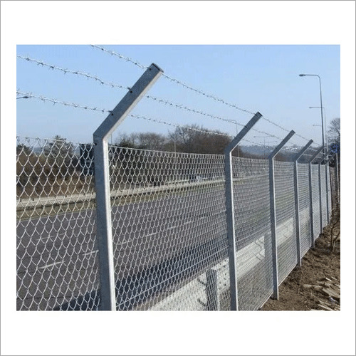 Silver Galvanized Iron Wire Netting Chain Link Fence