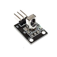 Infrared Ir Sensor Receiver Module For Arduino - Pvc Material, 2.5x1.5x1.5 Cm, 2.7-5.5v, 90-degree Angle, 18m Range, 37.9khz Frequency, Digital Output, Red Power Indicator