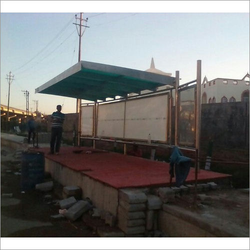 Multicolor Mild Steel Bus Shelter