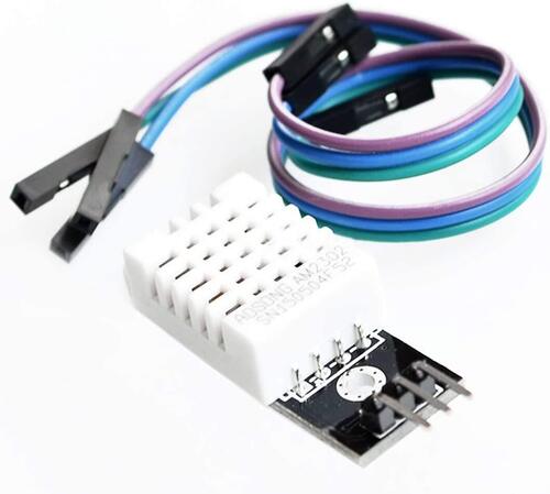 Dht22/Am2302 Digital Temperature And Humidity Sensor Module With Jumper Cables For Arduino Input: 5V