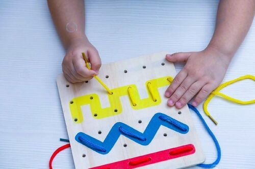 Wooden Lacing Board