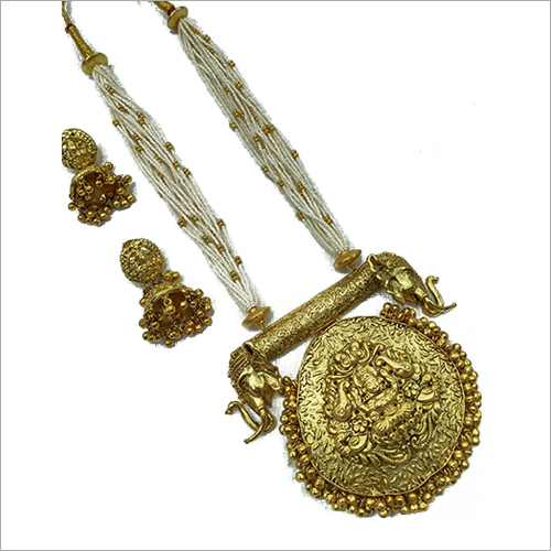 Goddess Lakshmi Temple Necklace