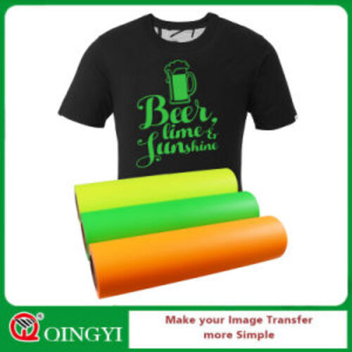 Neon heat transfer vinyl no.1 quality used for t-shirt