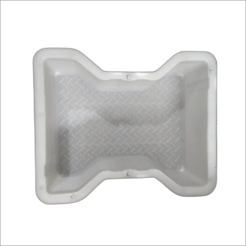 Plastic Dumbbell Mould - Plastic Material, 80 mm Thickness, Glossy Finish, White Color | Ideal for Paver Blocks and Decorative Structures