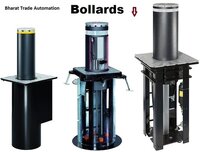 Hydraulic Traffic Bollards - Color: Dark Grey Matel