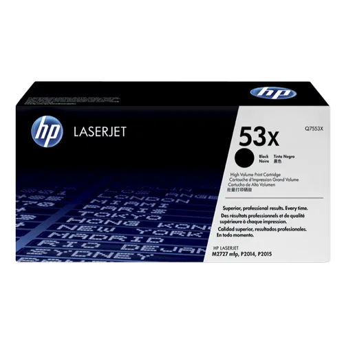 HP 53X High Yield Black Original LaserJet Toner Cartridge