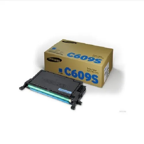 Samsung CLT-C609S Toner Cartridge - 7000 Pages Yield, Cyan Color, For Digital Printing