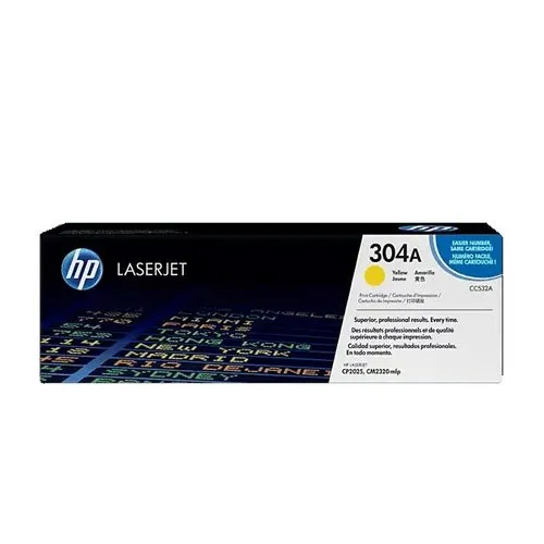 HP 304A Yellow Original LaserJet Toner Cartridge (CC532A)