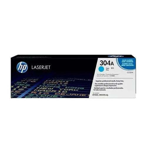 HP 304A Cyan Original LaserJet Toner Cartridge (CC531A)