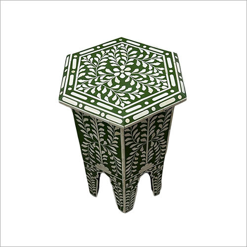 Bone Inlay Side Table