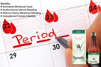 Gynofit Herbal Syrup for Female Infertility Dysfunctional Uterine Bleeding Heavy Menstrual Bleeding General Weakness