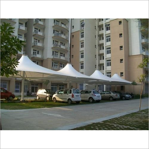Fabricated Tensile Structure - Metal Sheet & PVC Panel White Color 10-Year Lifespan Versatile Outdoor Sheltering Solutions