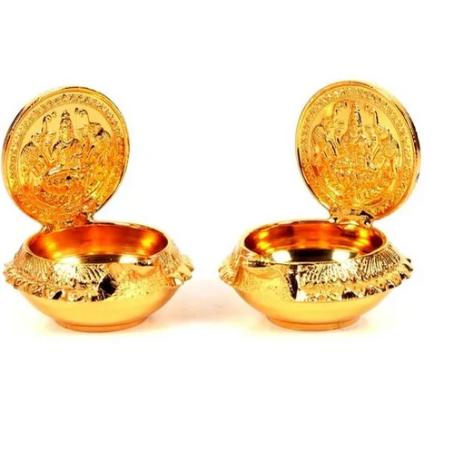Golden Brass Diwali Gift Items Brass Diya