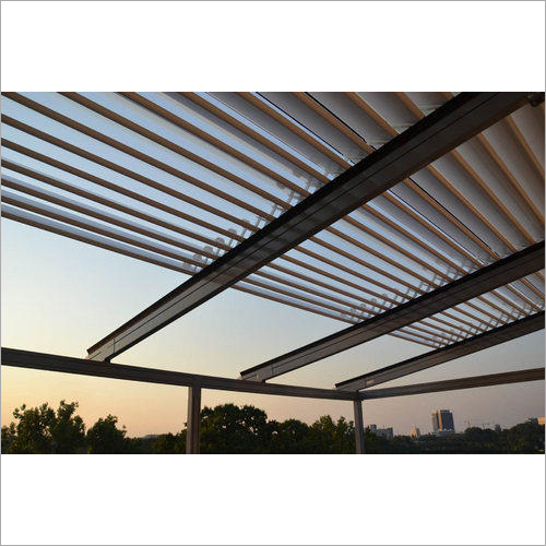 Retractable Roof System - Stainless Steel Customized Shape | Modern Push Button Design for All Weather Conditions