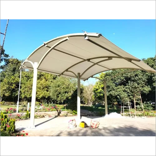 Tensile Membrane Car Parking Structures - 10x10 Feet | Sturdy Weather-Resistant Shelter for Cars, 2-Year Warranty