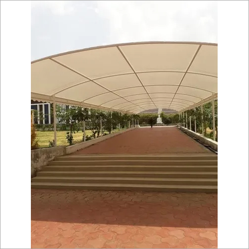 Pathway Tensile Structure - Metal Sheet & PVC Panel | 10-Year Lifespan, Ideal for Carports, Hotels, Restaurants, Villas, and Staircases