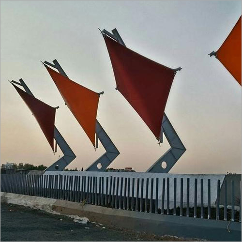 Sail Tensile Structure - Metal Sheet & PU Panel, White Color | Insulation Up to 10 Years, Versatile Use for Carports, Villas, Warehouses