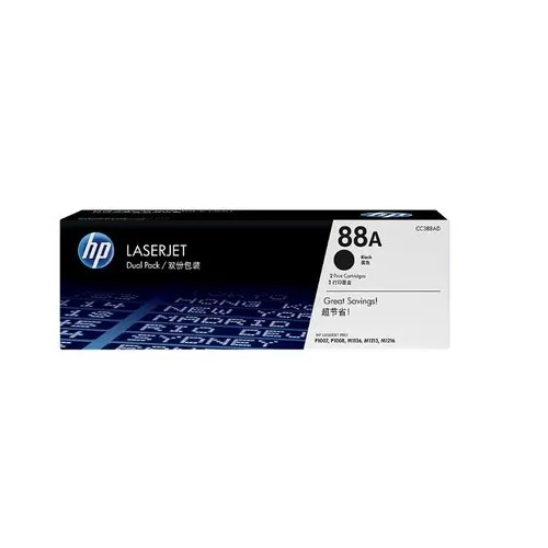 HP 88A 2-Pack Black Original LaserJet Toner Cartridges