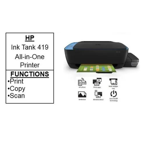 HP Ink Tank 419 All In One Wireless Printer