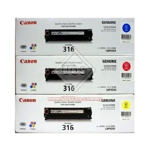 Black Canon 316 Toner Cartridge Color