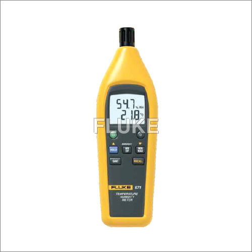 Fluke 971 Temperature Humidity Meter - Color: Yellow