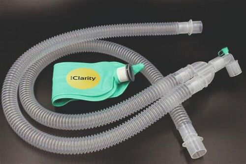 White Anesthesia Breathing Circuit