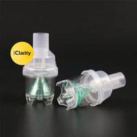Nebulizer Medicine Chamber - Plastic, Transparent, Portable | Universal Compatibility, Efficient Aerosolization, Ergonomic Design, Disposable Mask Options