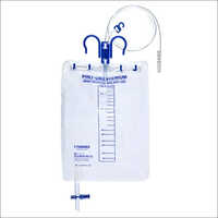 Urine Collection Bag With Measure Volume Chamber - Plastic, Transparent, Manual Operation | Portable Design For Hospital Use