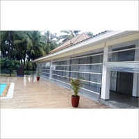 Horizontal Vinyl Transparent Monsoon Blind