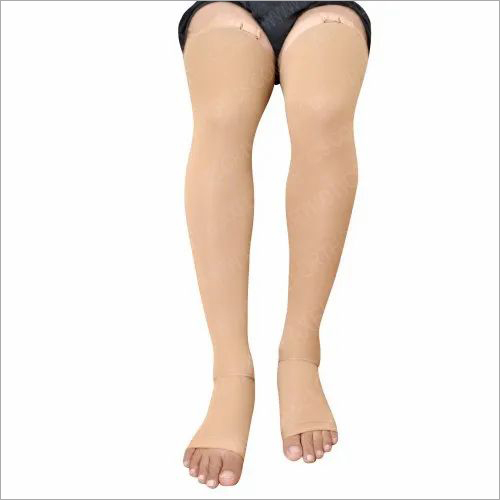 Anti Embolism Thigh Length Compression Stocking Cotton