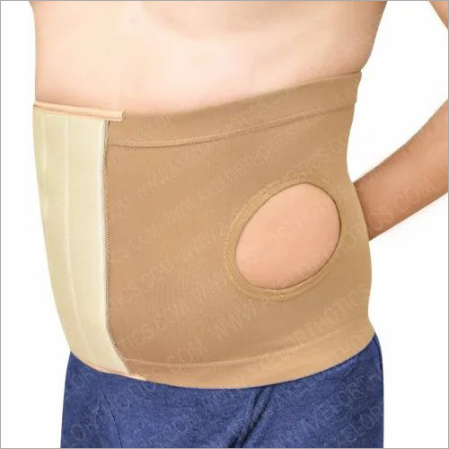 Cotton Abdominal Support Binder With Colostomy Hole Wide 25Cm