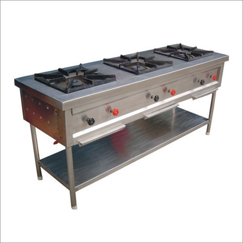 Metal Three Burner Range