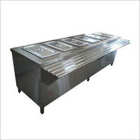 Commercial Food Warmer - Stainless Steel, Rectangular Shape | Silver Finish, High Durability, Quality Assured