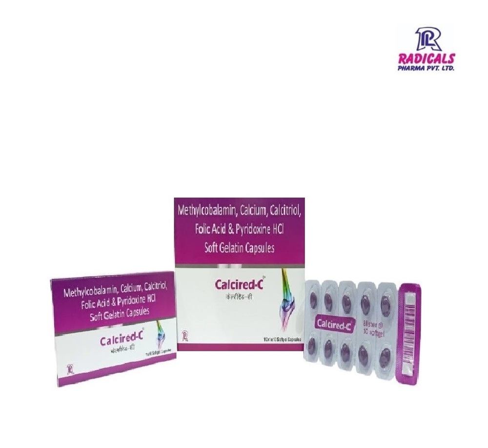 Calcium Carbonate Calcitriol Folic acid Methylcobalamin Softgel Capsule