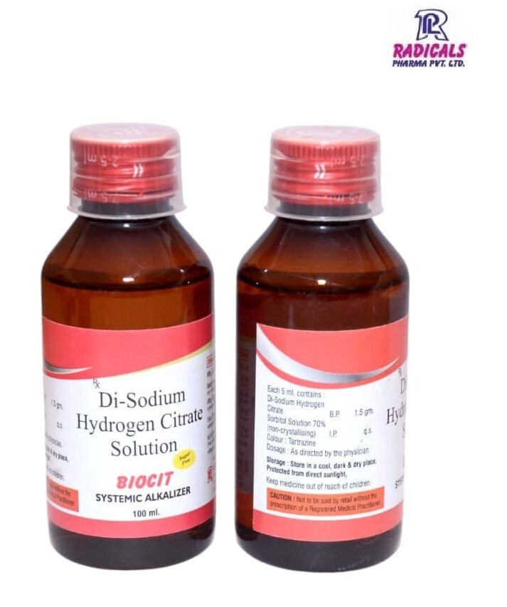 Disodium Hydrogen Citrate Syrup - Drug Type: General Medicines