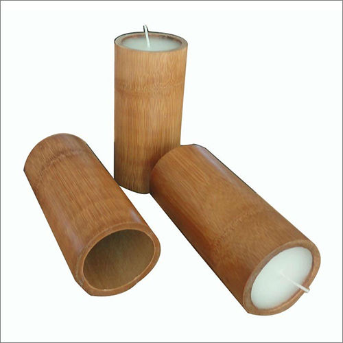 Bamboo Round Candle