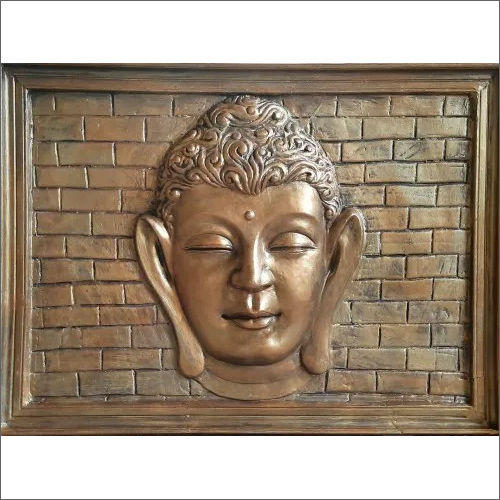 Bronze 36X24 Inch Budha Wall Mural