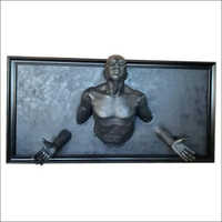 Metallic Grey 4x7 Feet Decorative Fiber Murals