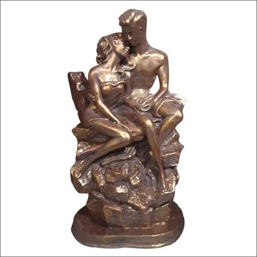 Bronze 14X9 Inch Fiber Couple Statue