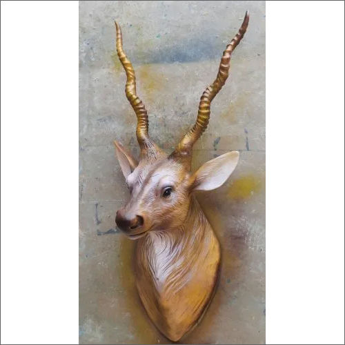 Bronze 4 Feet Fiber Glass Deer Head