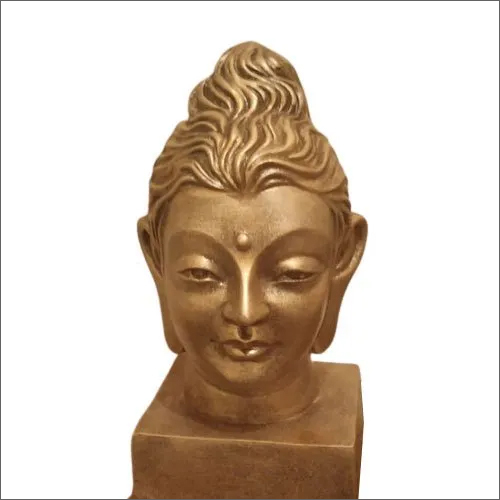 14x7 Inch Fiber Budha Head Statue