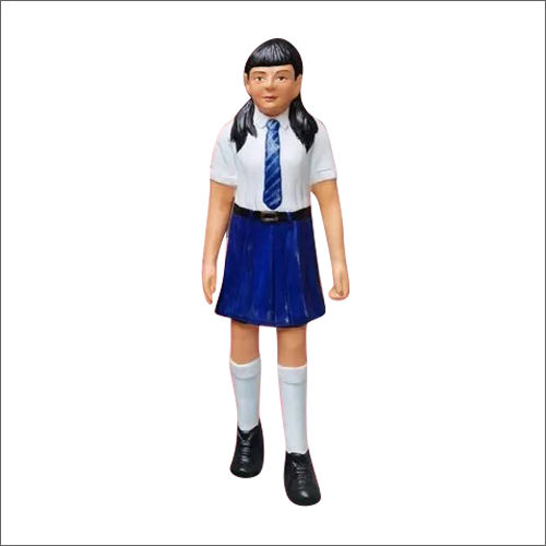 Multicolor 4 Feet Frp Student Statue