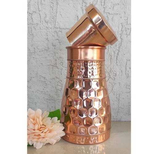MODERN DESIGN COPPER DIAMOND HAMMERED BEDROOM JAR
