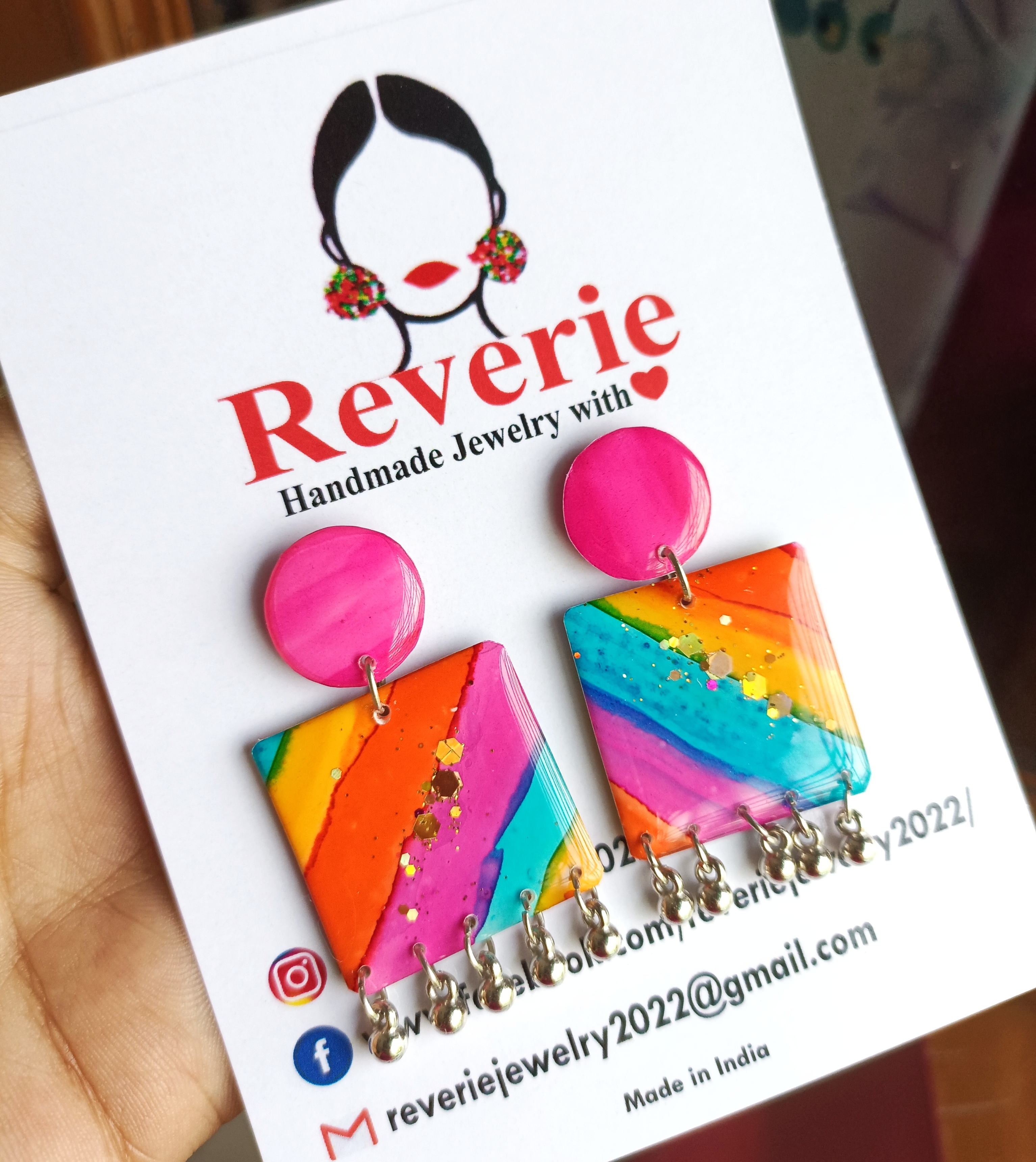 Resin Handmade Earrings