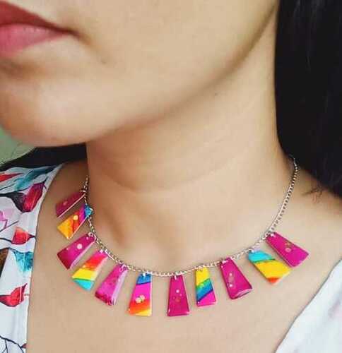 Multicolor Resin Necklace