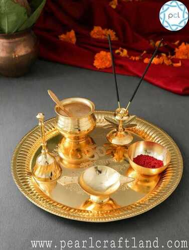 Brass pooja thali