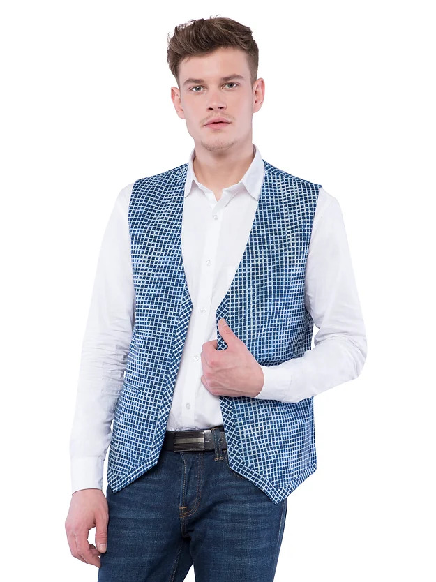 Nishat Ajrakh Bandi Jacket