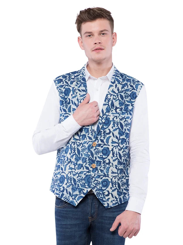 Nishat Ajrakh Bandi Jacket