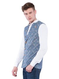 Nishat Ajrakh Bandi Jacket