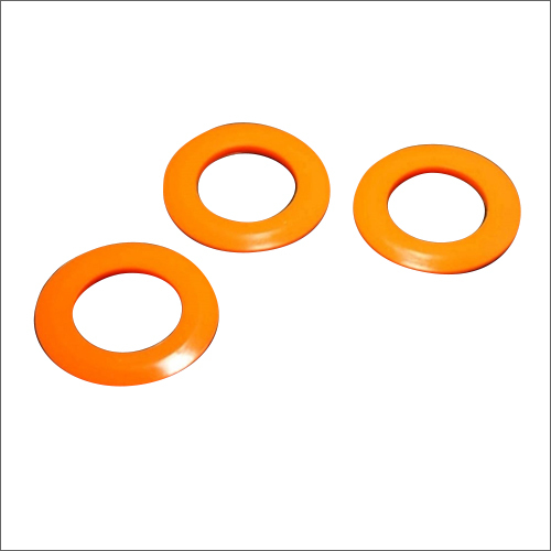 Orange Round Silicone Washer